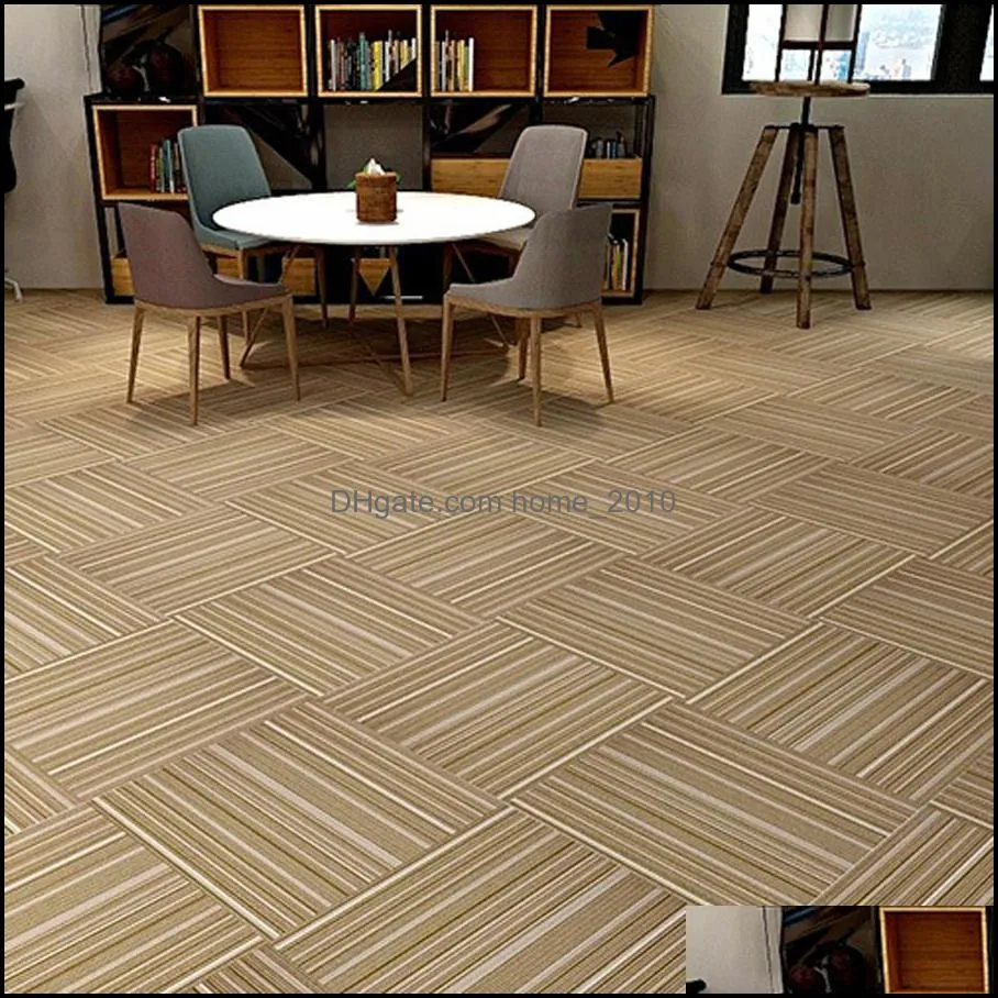 19.7x19.7inch antiwear thicken pvc carpet durable spliceable square home office diy carpet engineering commercial el carpet dh11866