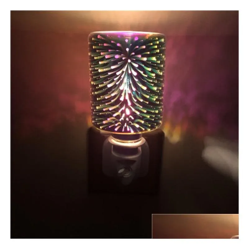 explosive 3d colorful aromatherapy wax melting lamp night light ins creative smokeless aromatherapy deodorizing wax melting lamp