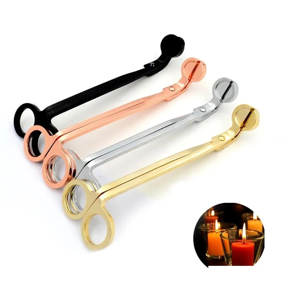 stainless steel snuffers candle wick trimmer rose gold candle scissors cutter candle wick trimmer oil lamp trim scissor cutter