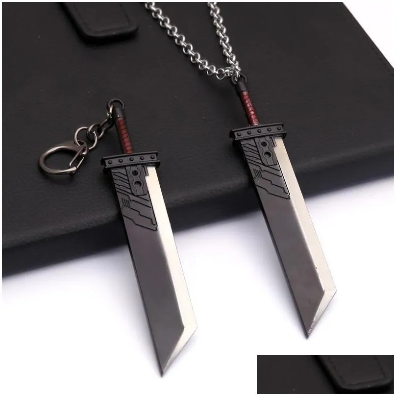 keychains fashion game anime movies keychain metal sword chaveiro keyrings car key chain jewelry llaveros emel22