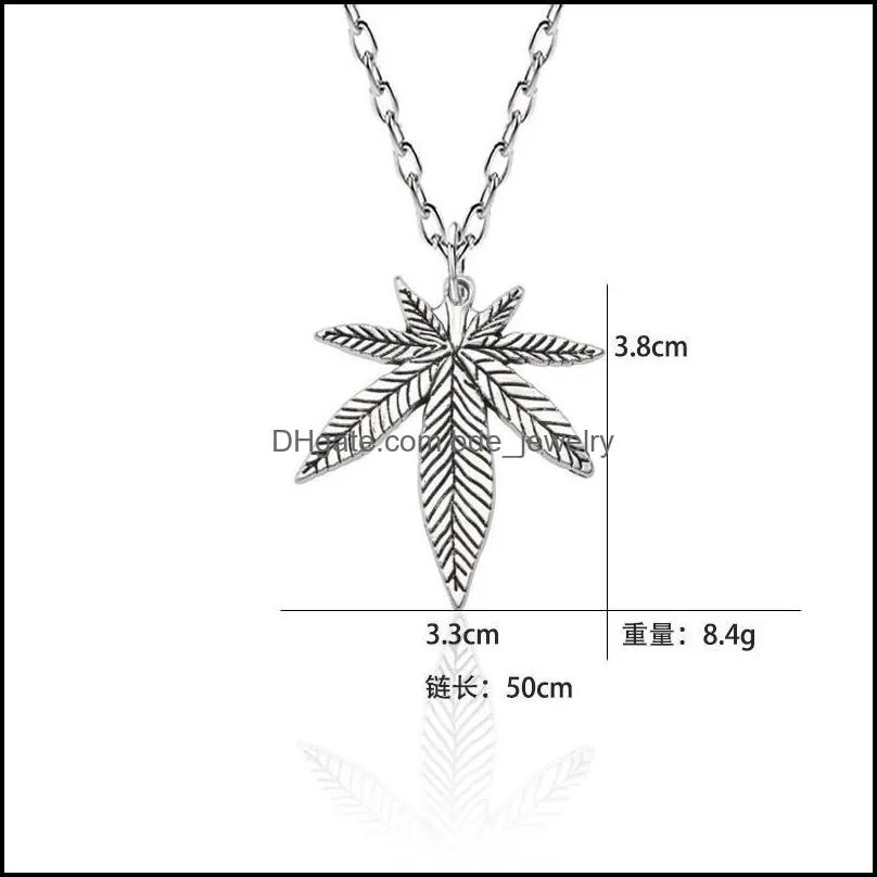 pretty hip hop jewelry for men women small leaf beautiful pendants necklaces unisex plant collar tree leaf necklace