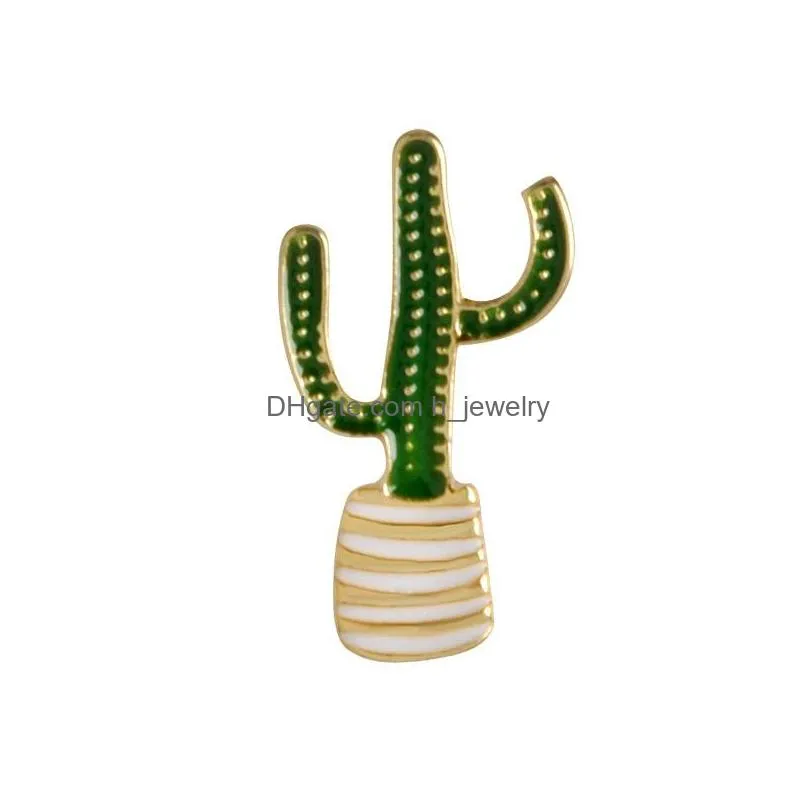 fashion jewelry womens elegant plant brooch coconut cactus leaf brooch corsage