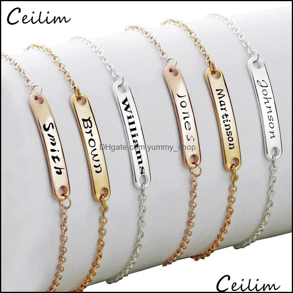 custom stainless steel bracelet girl boy personalized adjustable child id bracelet birthday gifts can custom name id initial charm