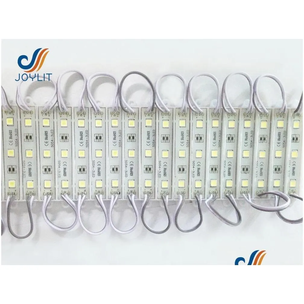 modules 20pcs 3 led smd 5054 12v cool white brighter for sign letters advertising store front lights