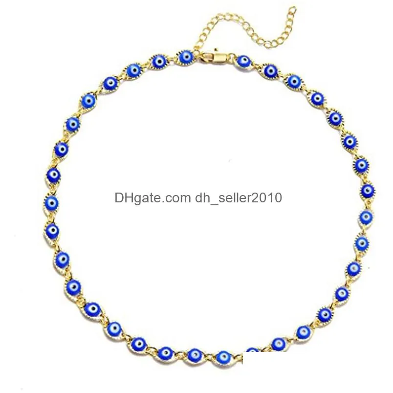 fashion jewelry turkish symbol evil eye beaded necklace blue eyes bracelet