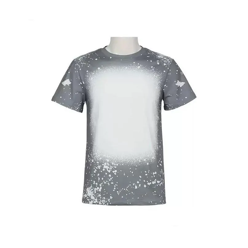 party supplies sublimation bleached shirts heat transfer blank bleach shirt bleached polyester tshirts fs9535 sxa22