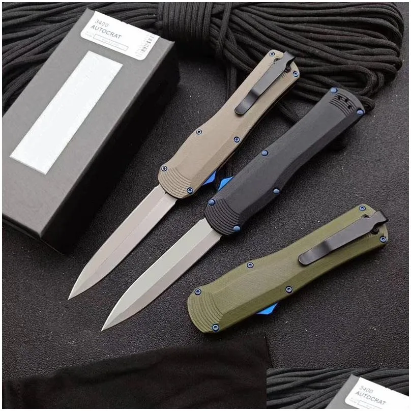 bench bm 3400 double action tactical automatic knife 3300 3310 3350 940 535 485 hunting self defense pocket knives ut85 ut88 combat dragon italy style infidel a07