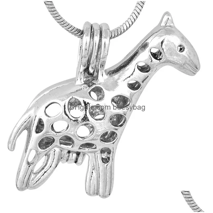pack of 5 silver plated tulip shape wish love cage pendant valentines day gift more charming p53