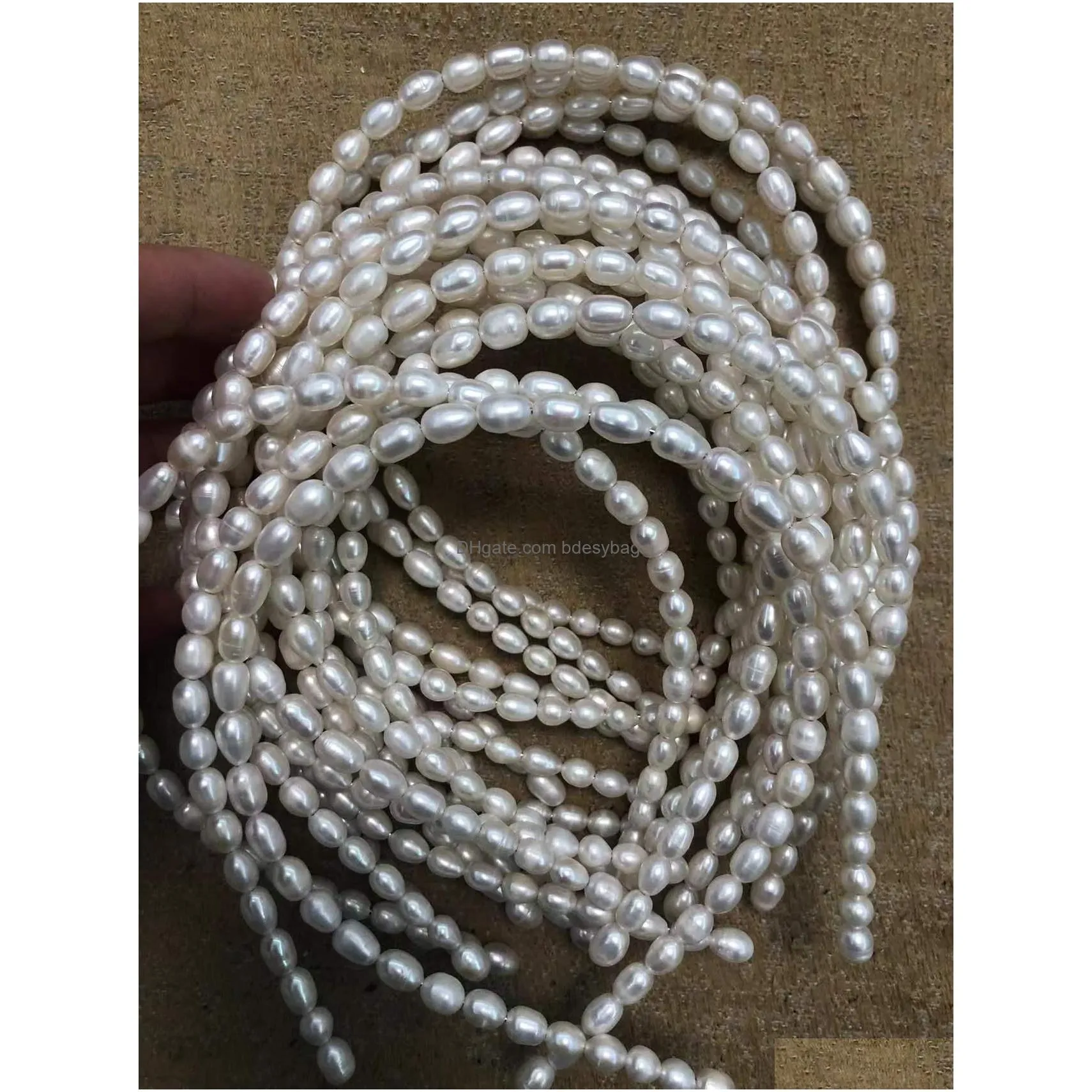 freshwater cultured white pearl headbands high quality real rice pearls love wish for women jewelry