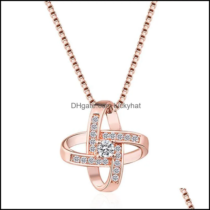 fashion and exquisite eternal star pendant diamond pendant highend pendant necklace korean fashion short collarbone chain necklace luckyhat