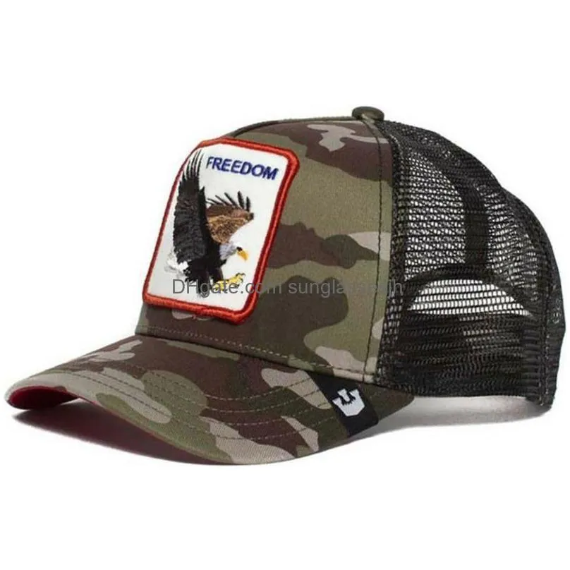 ball caps animal shape embroidered baseball cap fashion brand hat breathable men women summer mesh