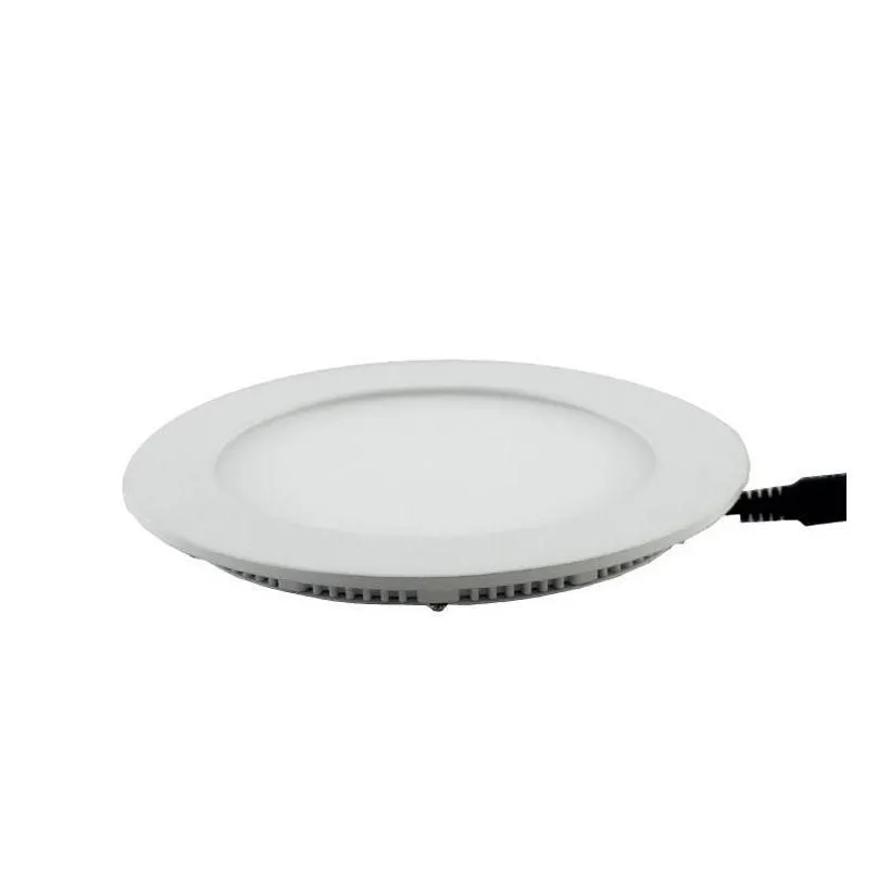 dimmable round led panel light smd2835 3w 9w 12w 15w 18w 21w 25w 110240v led ceiling recessed down light led downlight lamp add driver