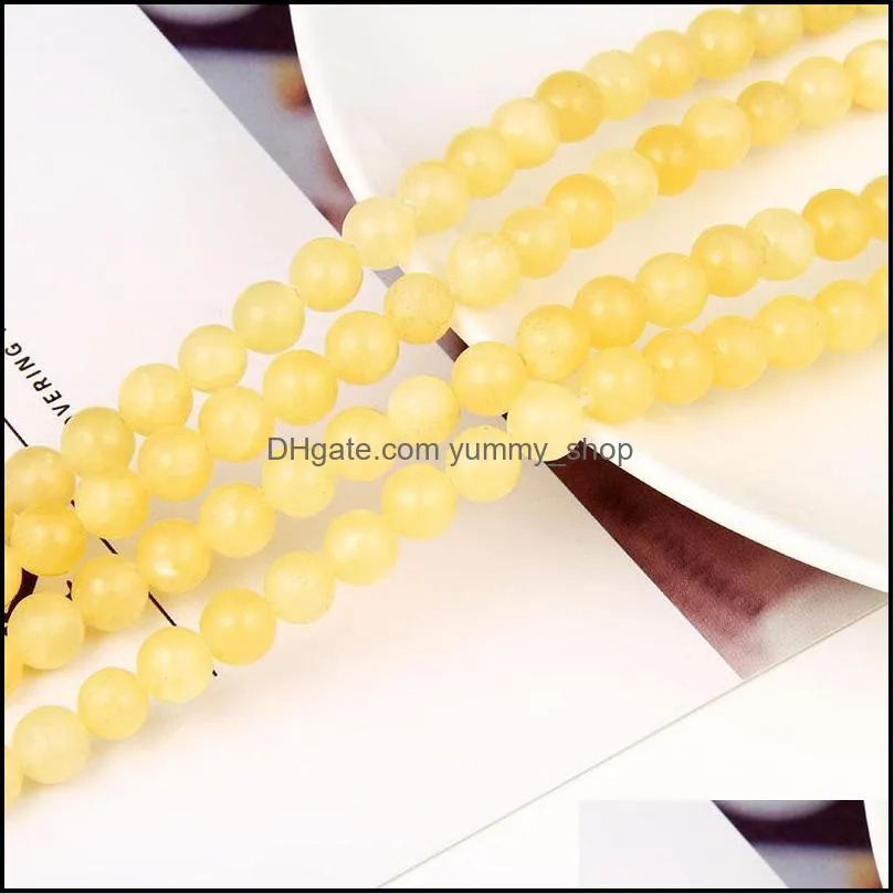  8mm yellow beads round smooth 8mm brown tiger eye loose bead for bracelets diy jewelry making wholesale 