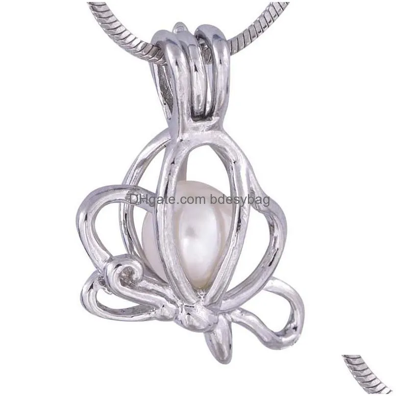 wholesale fashion wish love pearl sixpointed star cage pendant retro metal wish cages pendant jewelry p12