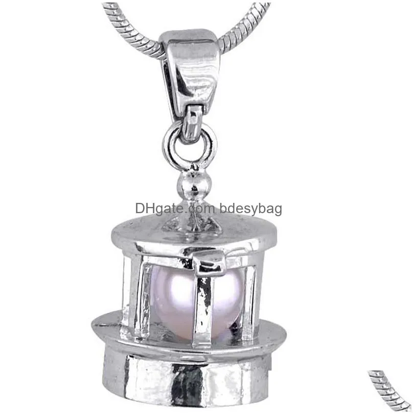 chime harmony with fat teapot shape pearl pendant 18kgp lovely cute jewelry charms fashion style p28