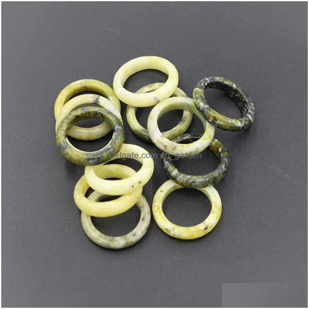 men 6mm band seagrass  rings trendy reiki charms girls fashion party jewelry