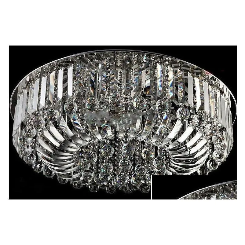 modern k9 crystal led chandelier ceiling light pendant lamp lighting 50cm 60cm 80cm