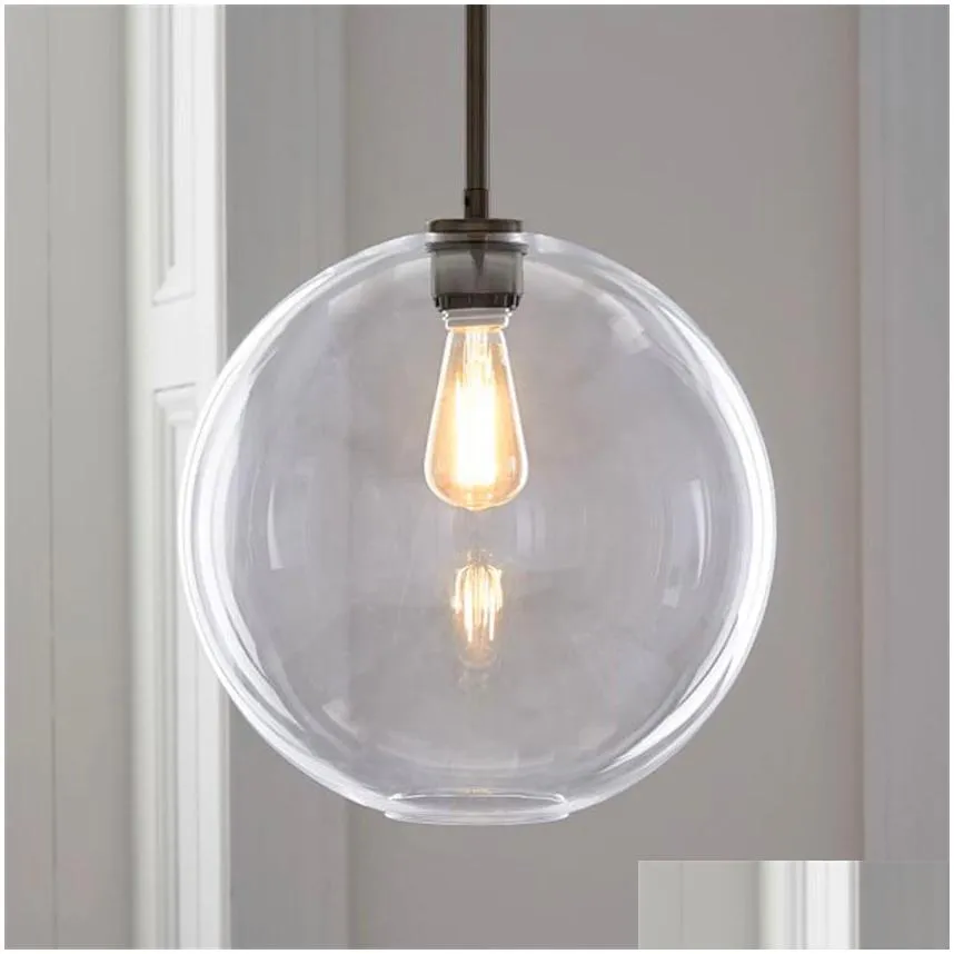 nordic led pendant light lightingtsilver gold glass pendant lamp ball hanging lamp kitchen fixtures dining living room luminaire led