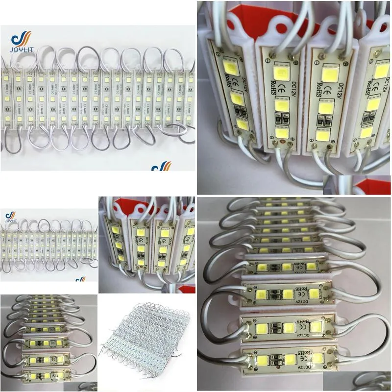 modules 20pcs 3 led smd 5054 12v cool white brighter for sign letters advertising store front lights