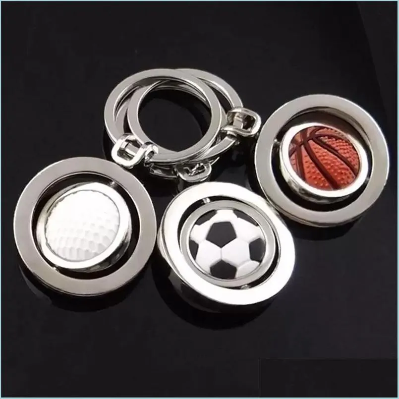 keychain souvenirs ball keyrings badminton football basketball key ring charm holder men women gifts fashion jewelry chain for car bag