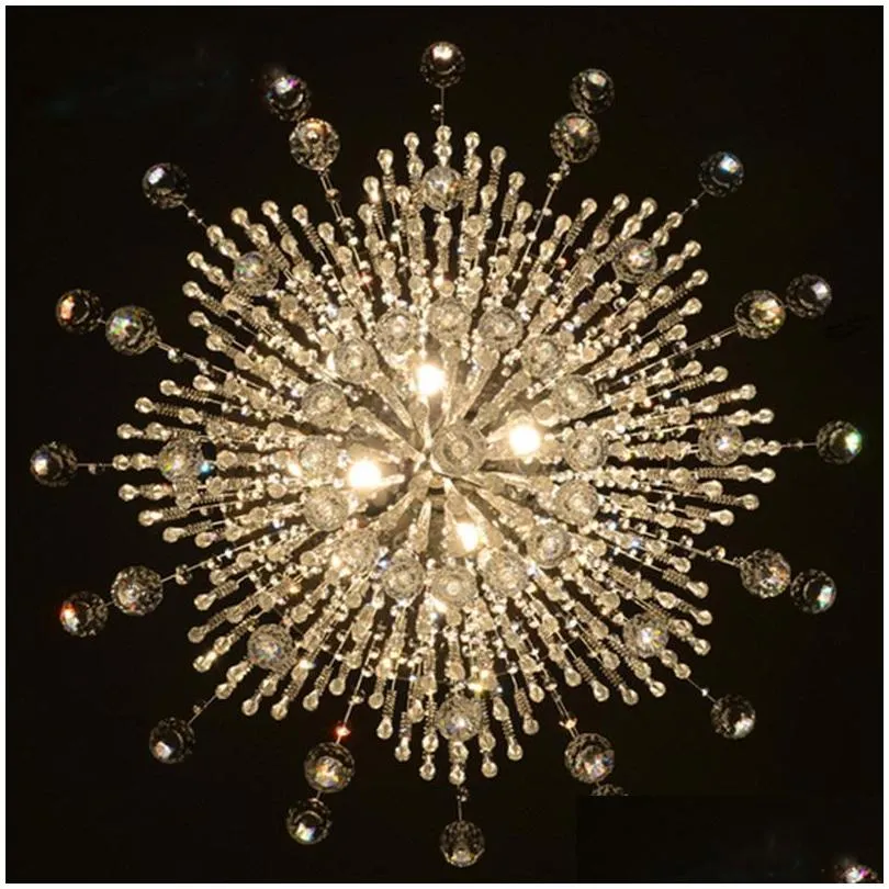 modern minimalist led vanity long stair crystal chandelier lighting fixture for living room large luxury el hall foyer lamp