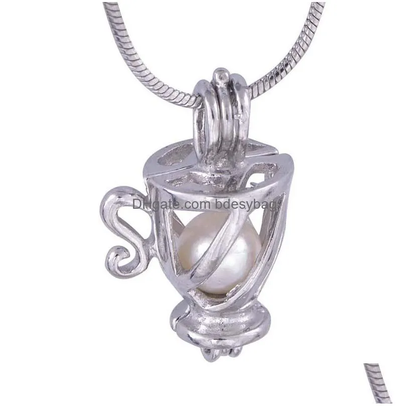 wholesale antique silver fish hollow cage locket valentines day openable pendant charms oyster jewelry for women p69