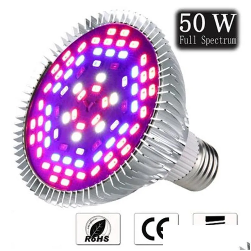 led grow light full spectrum 30w/50w/80w e27 uv ir led growing bulb for indoor hydroponics flowers plants led growth lamp