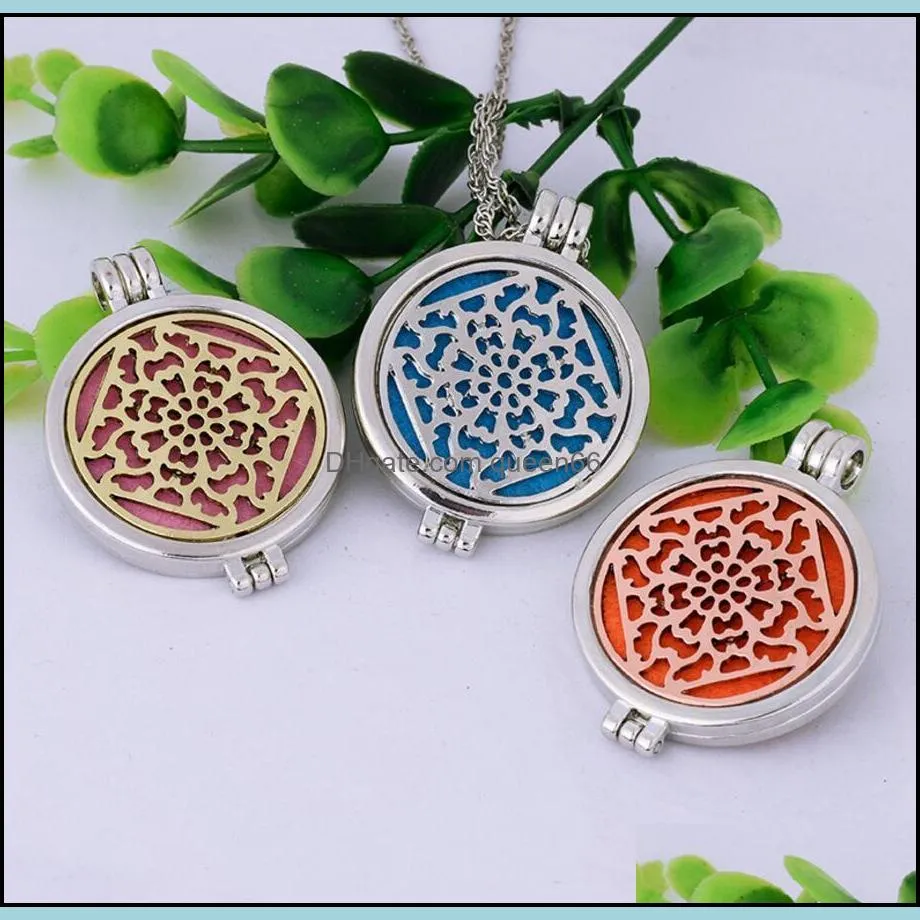 locket necklace aroma jewelry magnetic butterfly felt pads diffuser necklaces