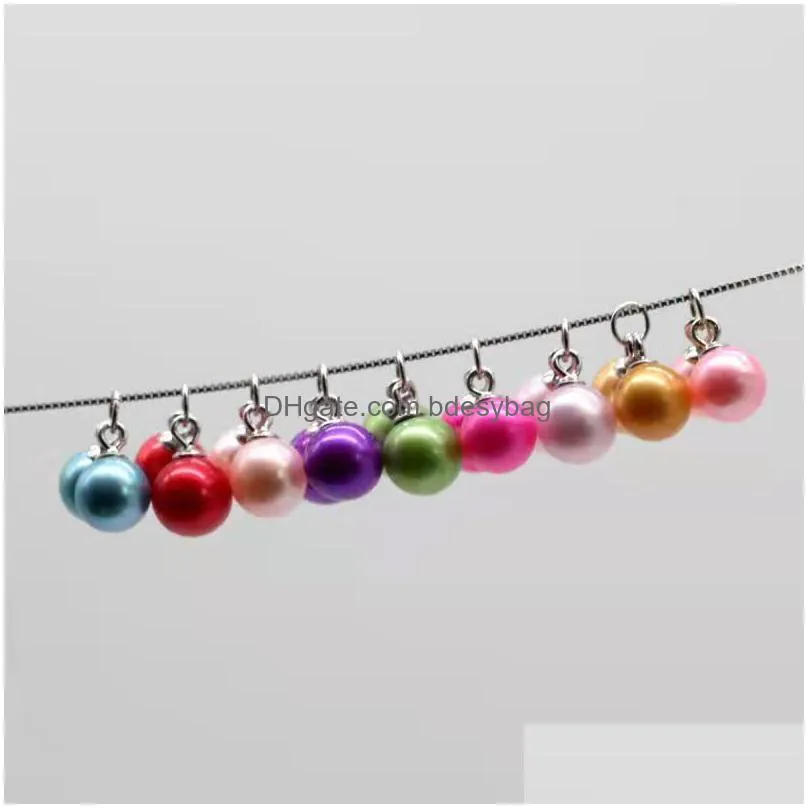 freshwater cultured double round pearl dangle earrings dyed color pearls with 925 sterling silver hoop high quality jewelry for women