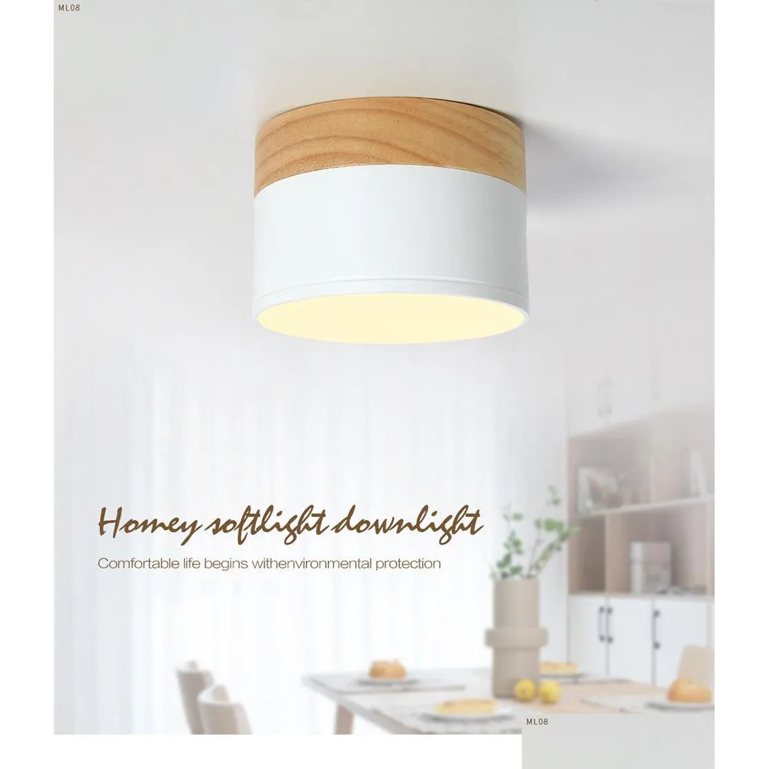 led ceiling spot light for ceiling lamps lighting fixtures led 5w wood downlight spotlight modern wood living light