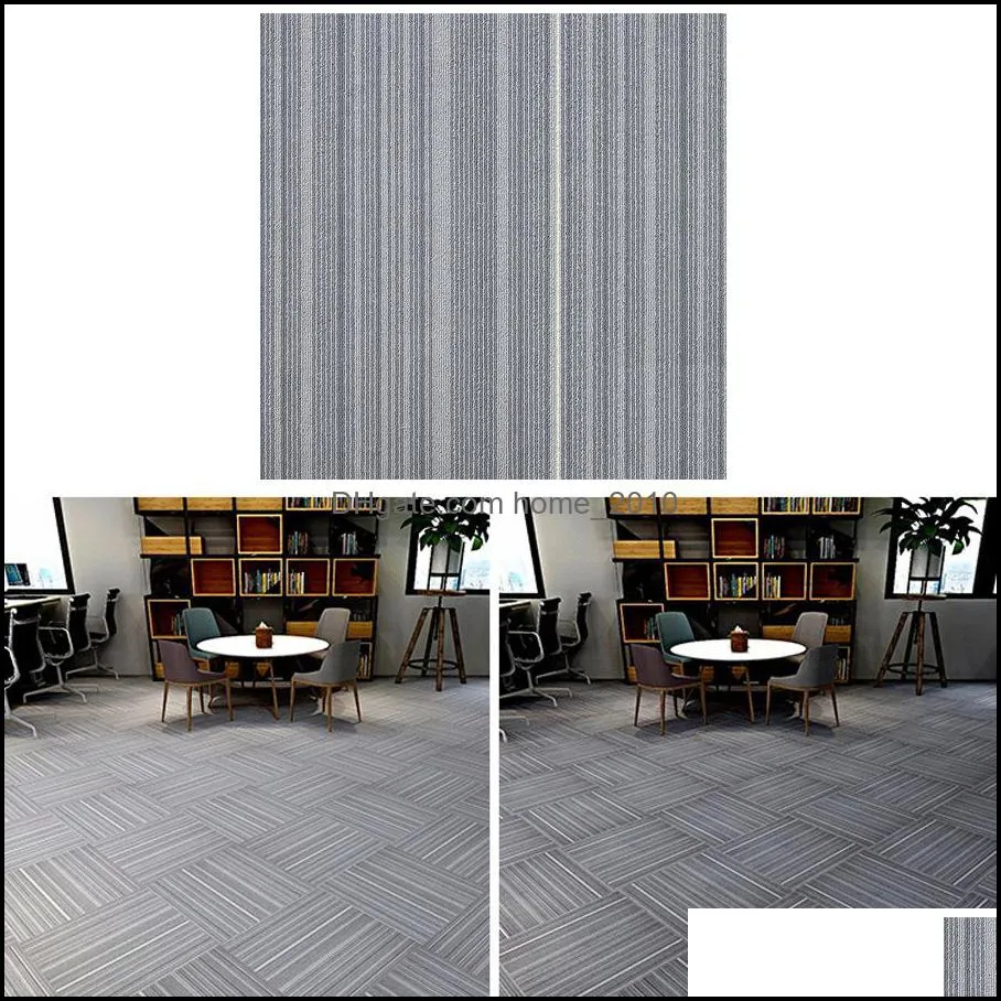 19.7x19.7inch antiwear thicken pvc carpet durable spliceable square home office diy carpet engineering commercial el carpet dh11866