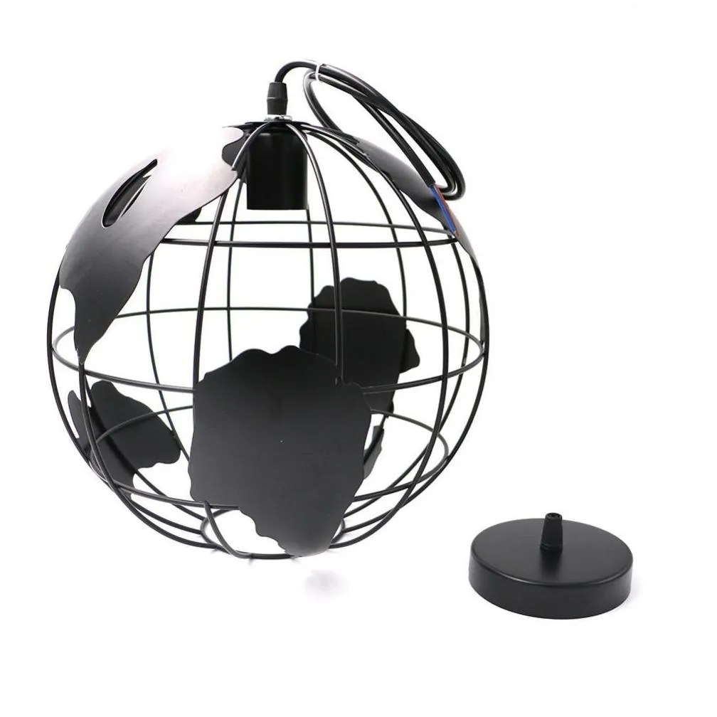 modern chandeliers globe pendant lights black/white color pendant lamps for bar/restaurant hollow ball ceiling fixtures