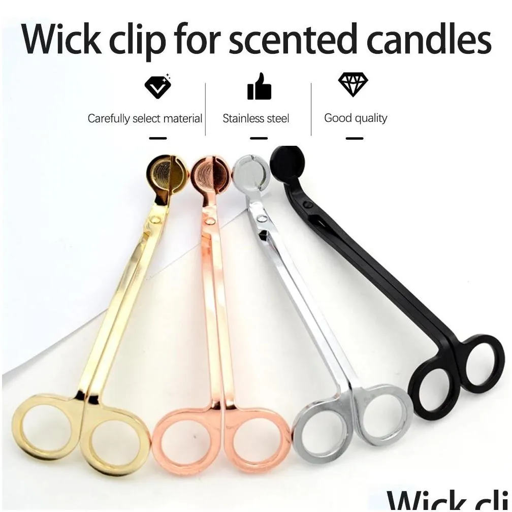 stainless steel snuffers candle wick trimmer rose gold candle scissors cutter candle wick trimmer oil lamp trim scissor cutter