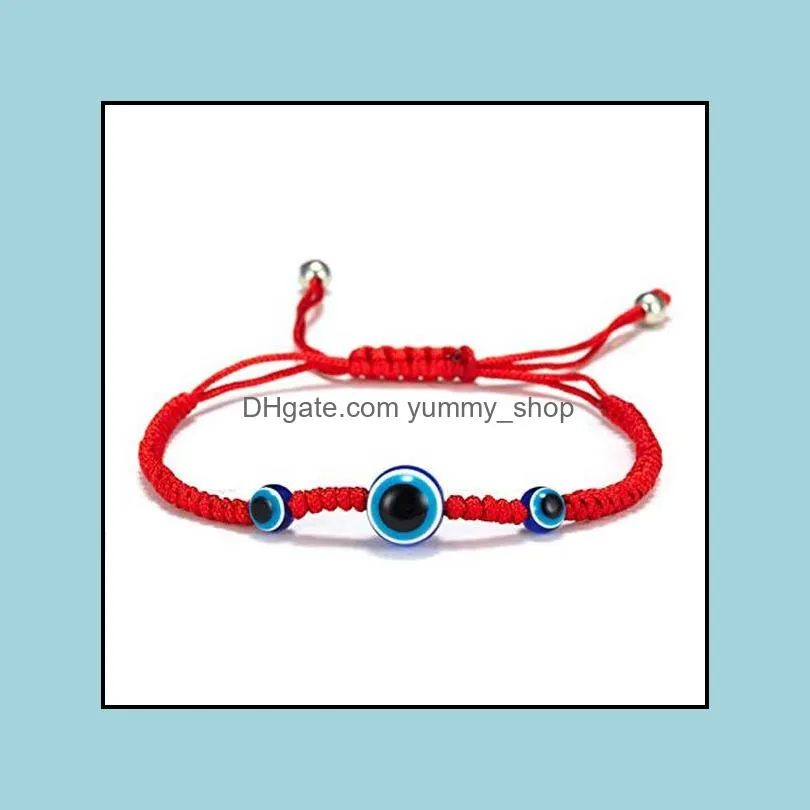 fashion red string hamsa hand lucky evil blue eye bracelet braided rope boho festival chic bracelet for women girls charm hand jewelry