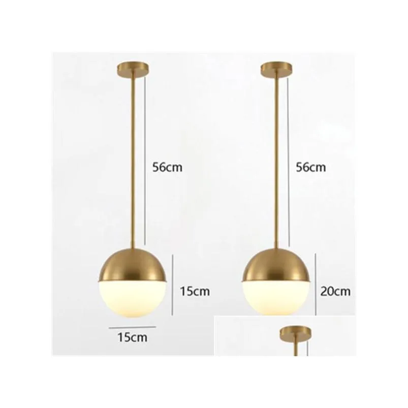 nordic creative minimalist dining table pendant lights bar table singlehead brass chandelier cafe decoration bedroom pendant lamp