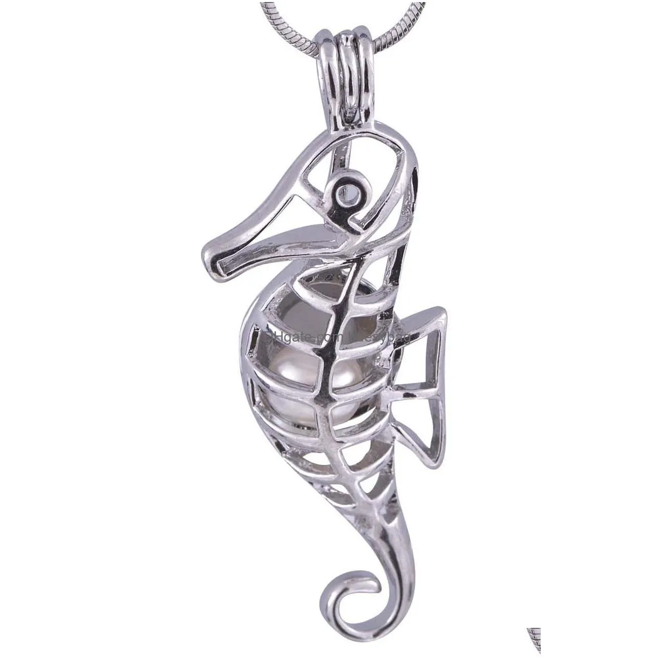 new animal shape unique pendant minimalist sliver jewelry beautiful gift sea dog freshwater cage pendant for great women p85