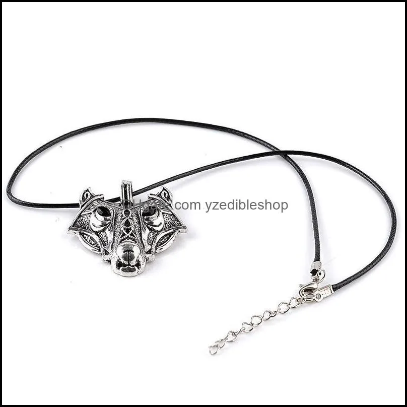 mens necklaces norse vikings norse wolf head necklace original animal jewelry wolf necklace yzedibleshop