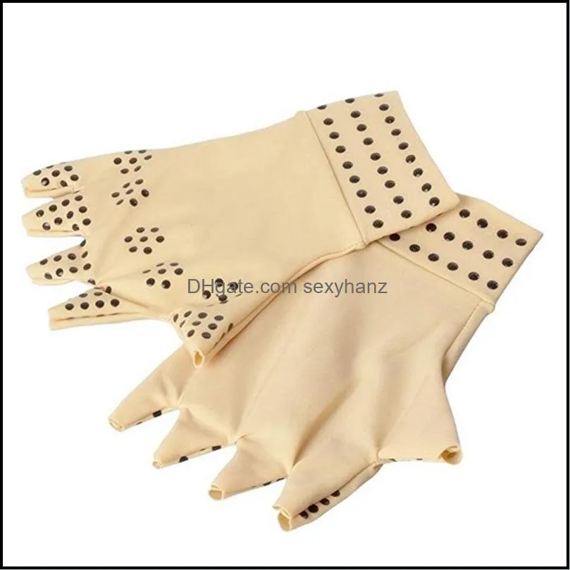 magnetic therapy arthritis glove fingerless gloves pain relief heal joints braces supports health care tools