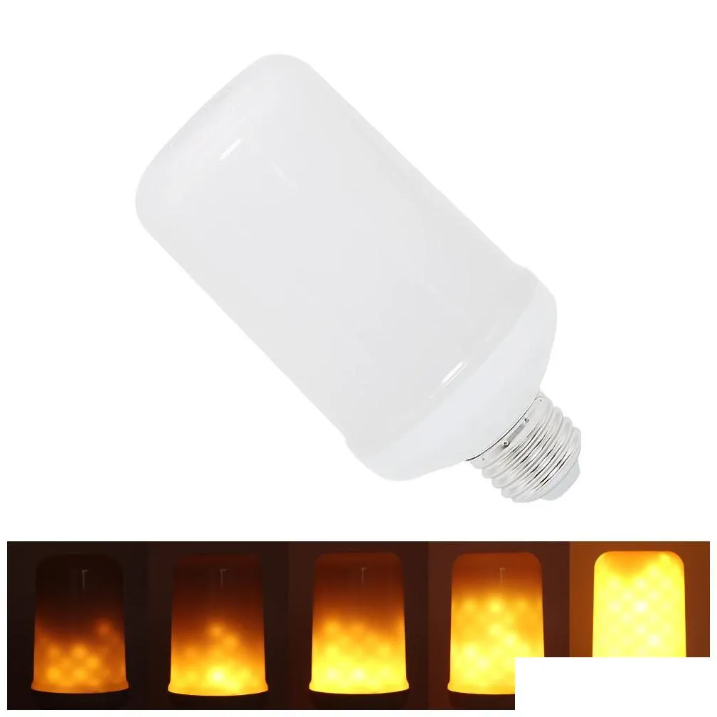 e27 led dynamic flame effect corn bulb 3 modes ac 85265v flickering emulation decor lamp creative fire lights lamparas