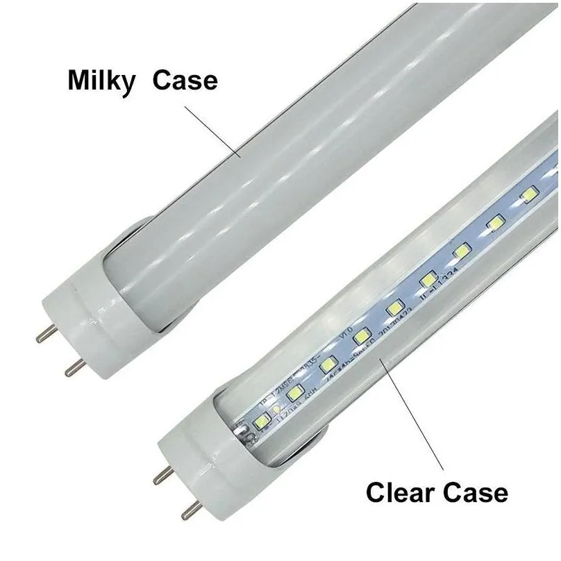 led t8 tube 0.6m 2ft 12w 1100lm smd 2835 light lamps 2 feet 600mm 85265v led lighting fluorescent