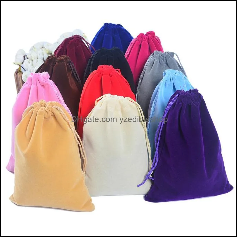 women original jewelry pouches black bags packaging drawstring bag outer pouch for bead 9x12cm