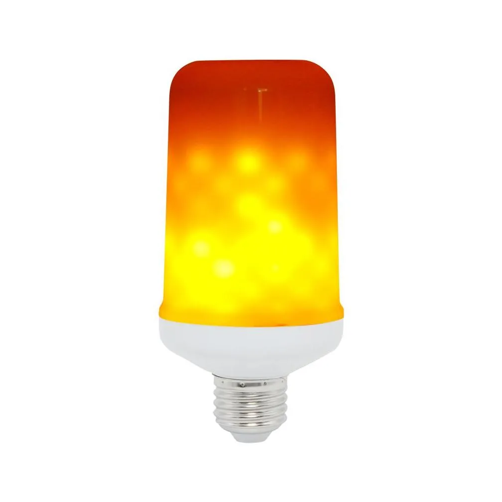 e27 led dynamic flame effect corn bulb 3 modes ac 85265v flickering emulation decor lamp creative fire lights lamparas