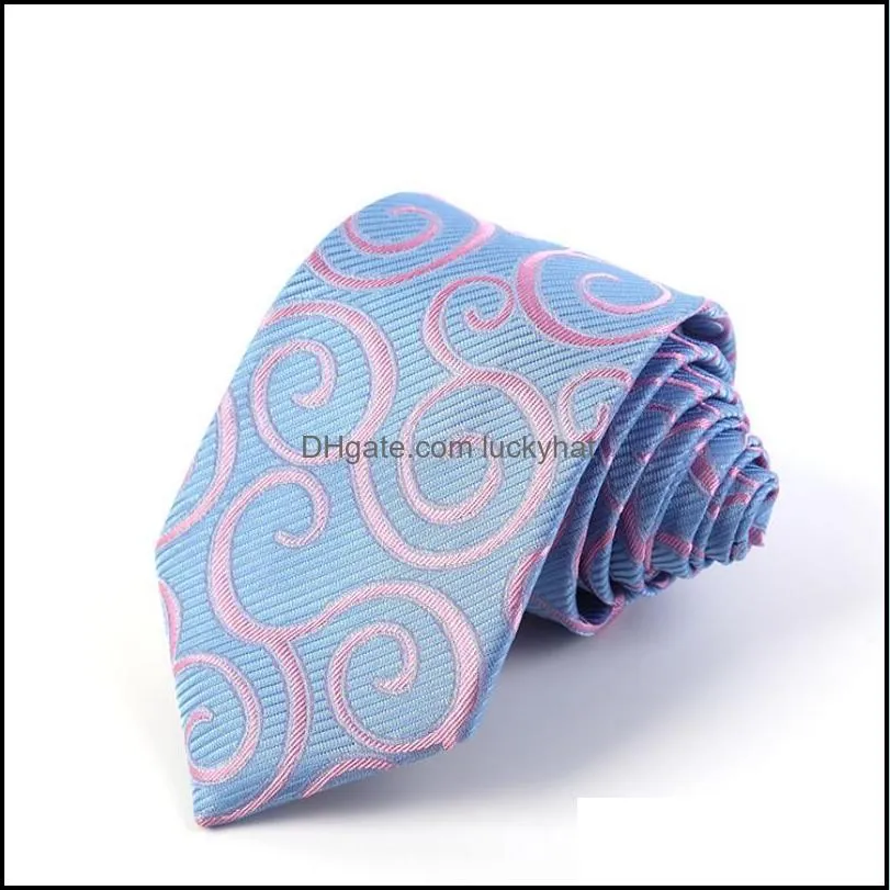 flower multicolor mens polyester jacquard neck ties wedding necktie party gift daily accessories