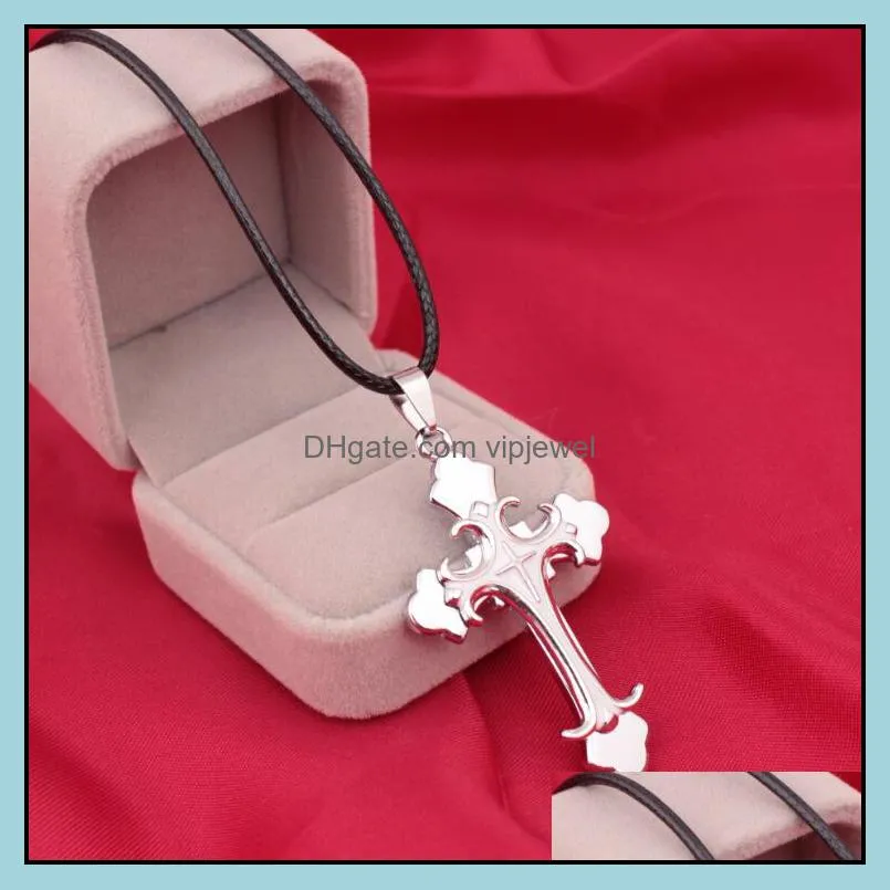 pretty cross necklaces pendants for jewelry wholesale leather necklace vipjewel