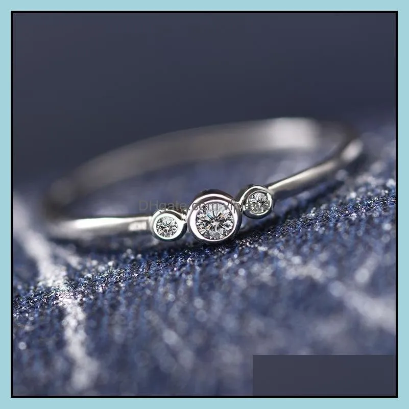 elegant ring engagement wedding female shaped love silver plated rings jewelry luxury wedding ring vipjewel