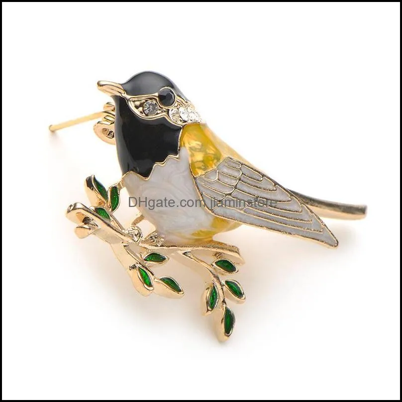 creative enamel pins bird brooches fashion cute animal brooch unisex women men jewelry colorful style gift