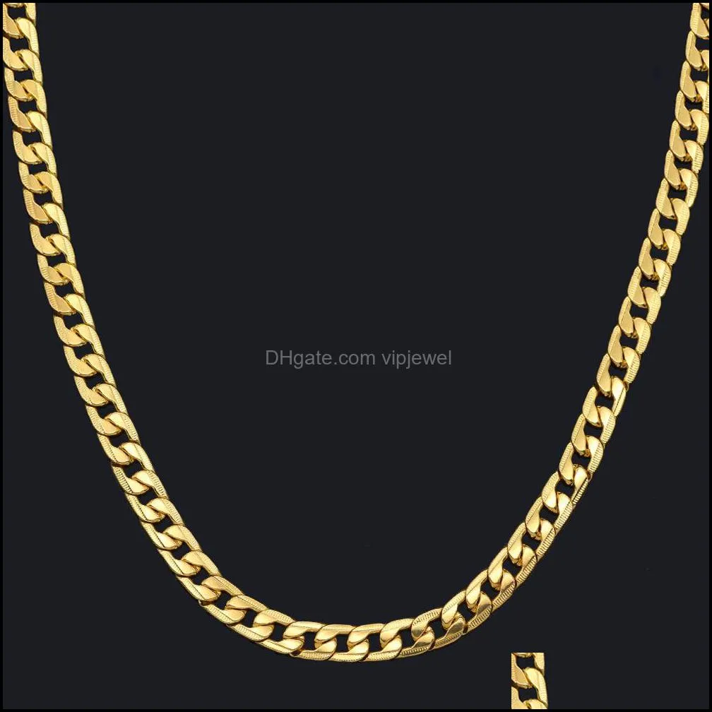 cuban link chain necklace curb chain for men jewelry corrente de prata masculina wholesale  mens necklace vipjewel