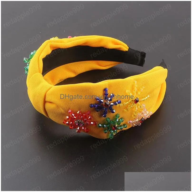 fashion snowflake crystal headband ladies party street p ography travel gift hair accessories