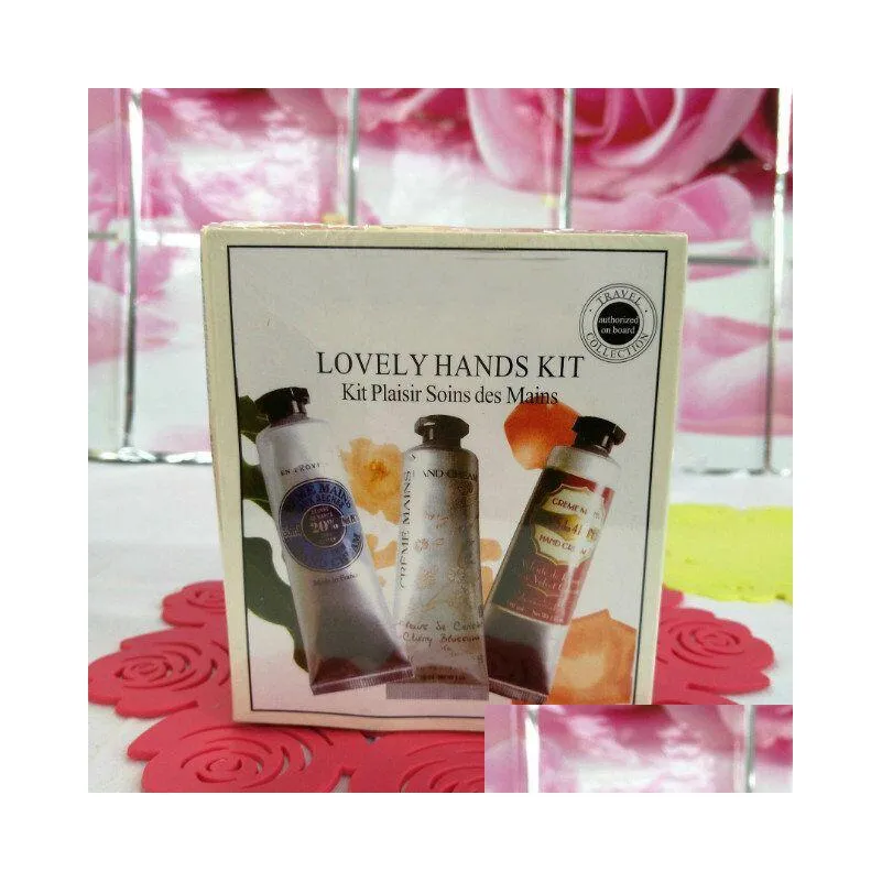 new arrival hand cream en provence lovely hands kit collection moisturizing plaisir soins des mains travel ship