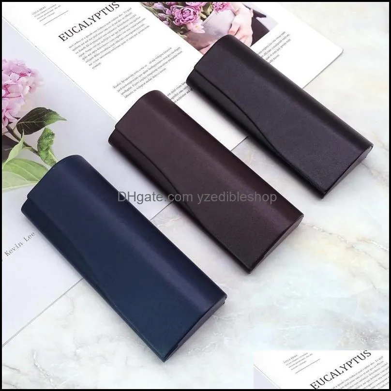 fashion leather soft glasses cases portable sunglasses box accessories eyeglasses case